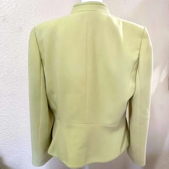 Tahari Jacket Green Pistachio Size 16P - Picture 8 of 12